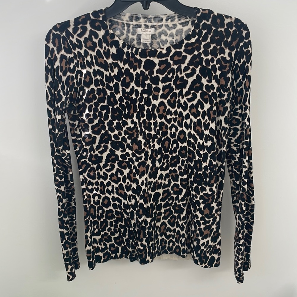 J. Crew Leopard Sweater
